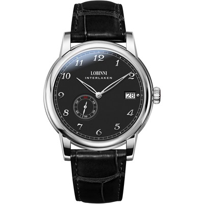 Lobinni Luxury Men Watch Automatic Ulththin Mechanical Wristwatch Mini Rator