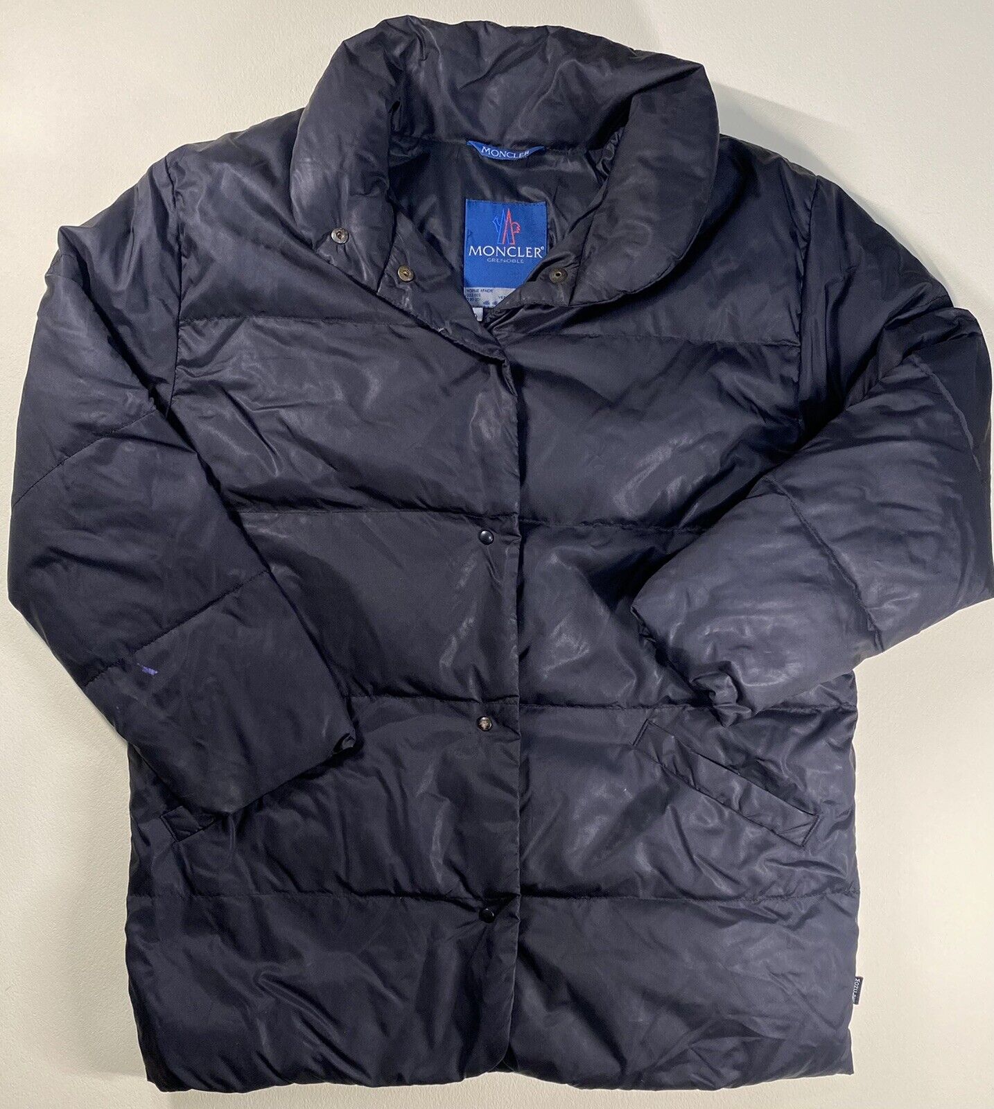 Vintage MONCLER GRENOBLE Black Down Puffer Jacket… - image 1