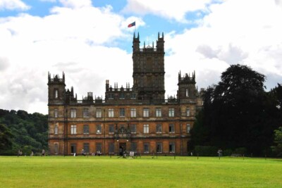 Highclere Castle Downton Abbey TV Drama Hampshire England Foto Bild