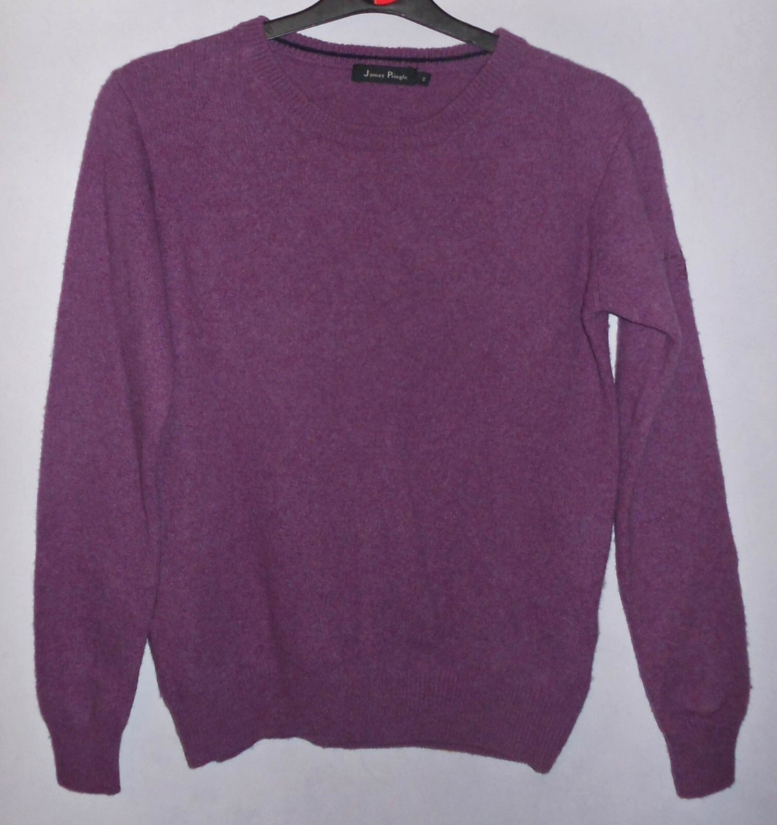 Purple Pringle Logo Jumper Pringle Of Scotland Long Sleeve Argyle