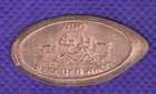 WHO RESCUED WHO? (Dog and Cats) Elongated Pressed Copper Penny