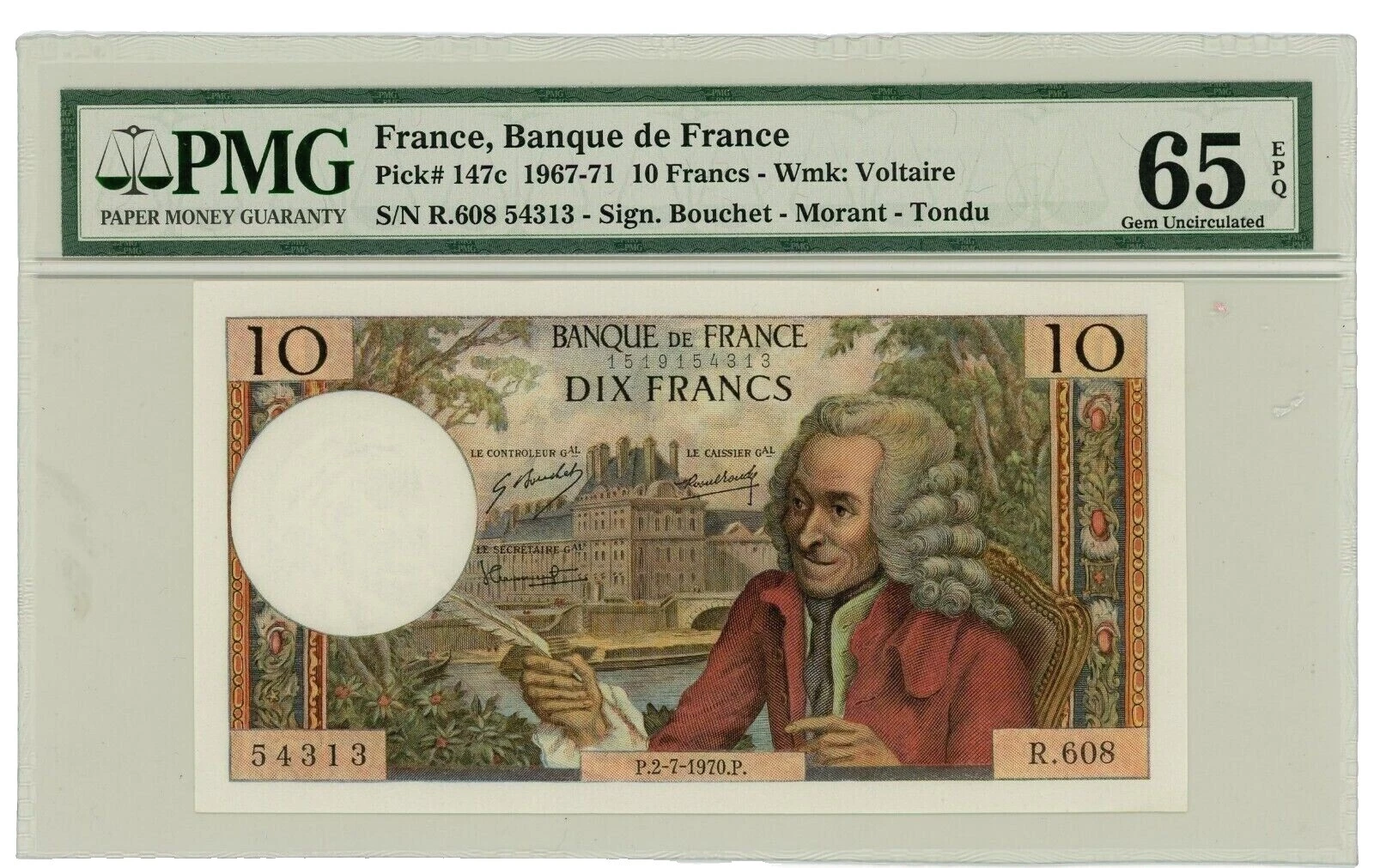 1970 French Paper Money