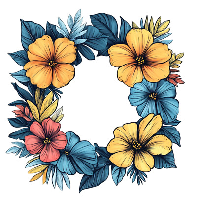 Transparent 18X18cm Spring Flower Heart Car Sticker 