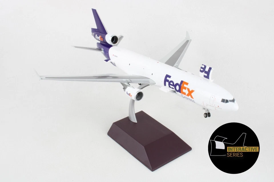 Gemini Jets G2FDX1178 FedEx Douglas MD-11 Interactivo N584FE Diecast Modelo 1/200 Foto 3 de 4