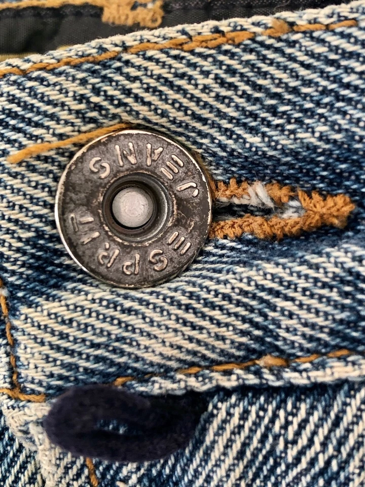 ESPIRIT JEANS DENIM SKIRT LADIES SIZE 9/10 Front Zip Up Button 5 POCKET Sz 9/10 - Image 2 of 4