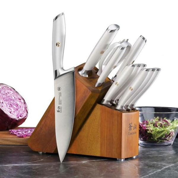 Cangshan L1 Series 12Piece Knife Set White (1026078) for sale