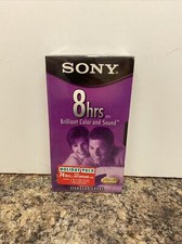 Sony T-160 VHS Video Cassette Tape T-160VE 8 Hours NIB Factory Sealed