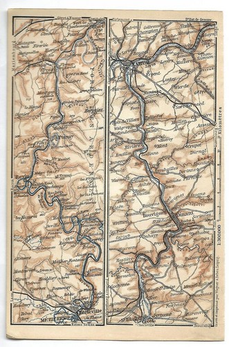 Vallée de la Meuse - Mézière Givet Namur - Géographie - Carte ancienne 1895 - Picture 2 of 2