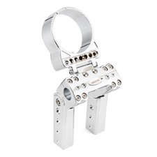 6 Handlebar Risers Clamp w/Gauge Housing Brac...
