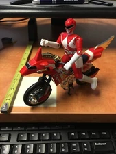Power Rangers Revvin Thunderbike Red Ranger 1995 Bandai Bike Cycle Vintage
