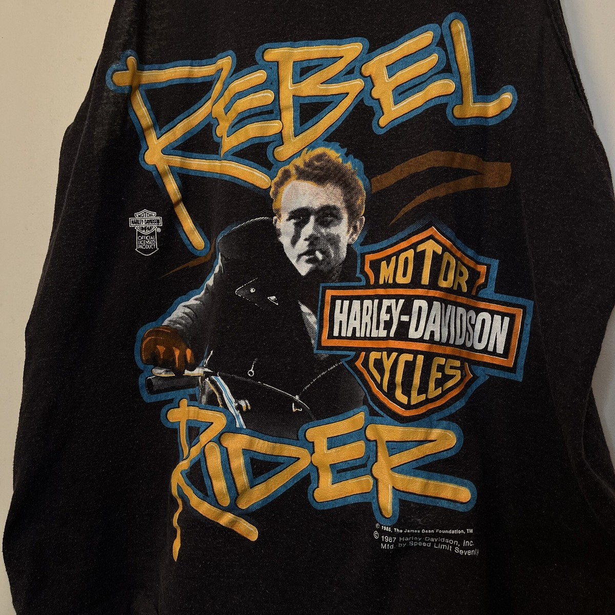 86年 HARLEY DAVIDSON ジェームスディーン ハーレーダビッドソン｜トップス