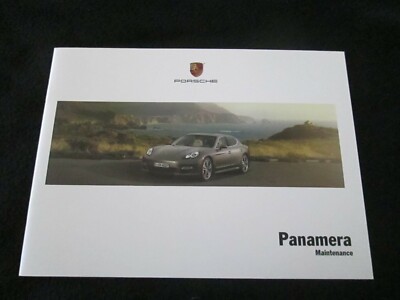 2012 Porsche Panamera Service Book 4S Turbo S Hybrid Unused Maintenance Manual