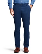  65 IZOD Men  s Saltwater Flat Front Chino Pants - Cadet Navy - 32W 30L - NWT