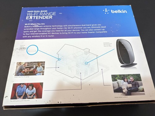 Belkin N600 Dual-band Wi-Fi Range Extender F9K1106 - 第 2/4 張圖片