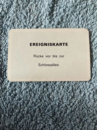MONOPOLY Alte DM Version Ereigniskarte - Rücke vor bis Schlossallee - Bild 1 von 2