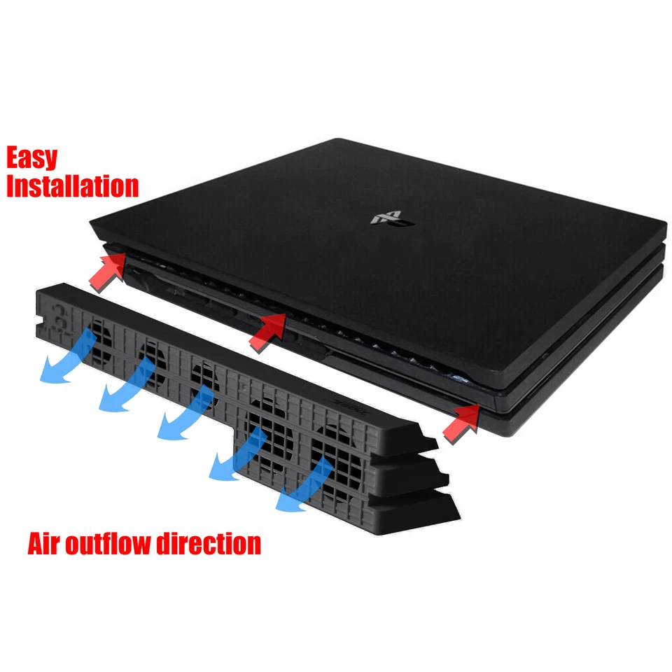 Ventilador de refrigeración USB externo para consola de juegos PS4 Pro negro Foto 2 de 2