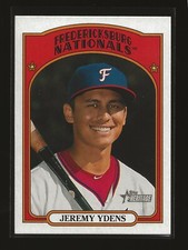 JEREMY YDENS 2021 Topps Heritage Minor League Base Card Nationals (#159)
