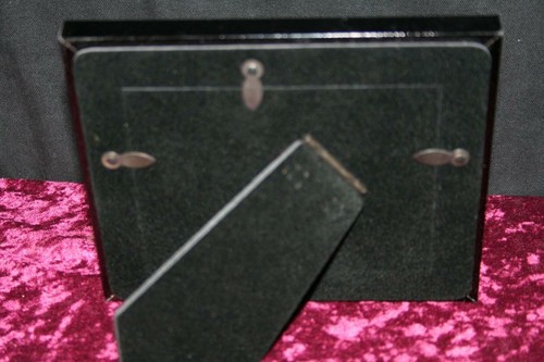 FINE ITALIAN MOULDING INLAID WOOD PHOTO FRAME FOR 4X5 W GLASS PPI HAND CRAFTED - Picture 4 of 6