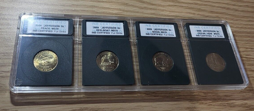 Westward Journey Nickel Series 2004 + 2005 D Uncirculated 4 Coin Set in Holders