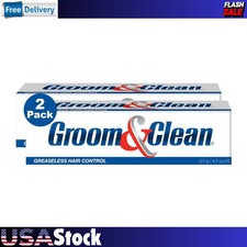 Groom Clean Greaseless Hair Control Gel For Man, 2-PACK 4.5 oz each