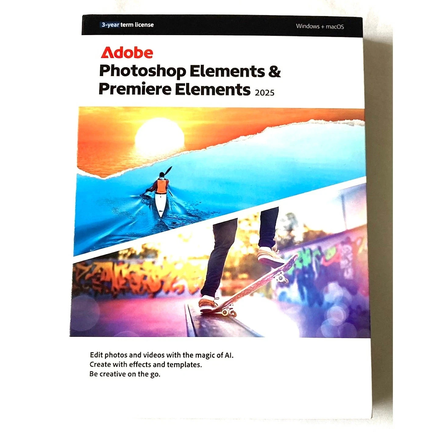 Adobe Photoshop Elements 2025 & Premiere Elements 2025,  3 years