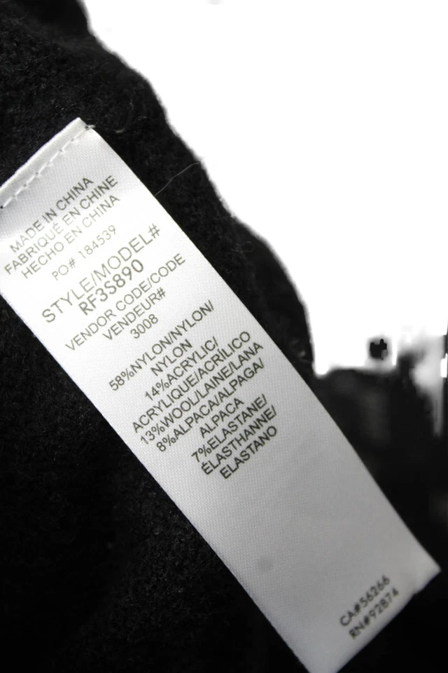 Splendid Womens Balloon Sleeve Sequin Embellished Sweater Black Size M - Image 4 of 4