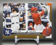 Aaron Judge/Mike Trout Gold #/50⚾️2026 Topps NOW Card#80💥3xMVP’s w/2HR’s Game
