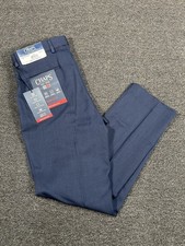 New Chaps Performance Pants Men’s 30x30 Navy Blue Stretch Wrinkle Resistant