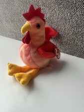 Ty Beanie Baby DOODLE The Rooster 4th Generation 3rd Tush Tag PVC 1996