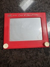 Spin Master Magic Etch-A-Sketch Glass Screen Drawing Toy Red Frame