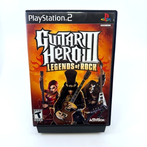 Guitar Hero 3: Legends of Rock (PlayStation 2, 2007) PS2 No Manual