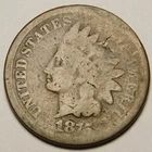 1875 Indian Head Cent Penny Cull  "Actual Coin Pictured -Not Cleaned "