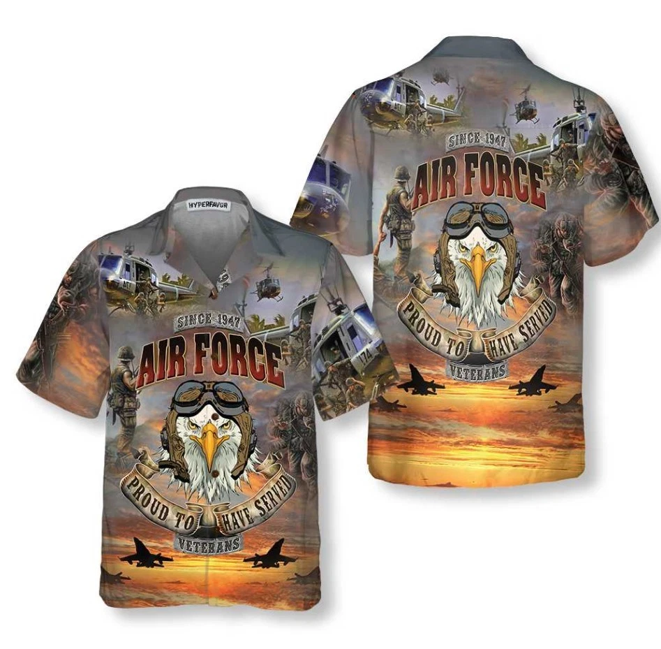 Air Force Veteran Proud To Have Served Veteran Hawaiian Shirt, Proud Veteran Shi