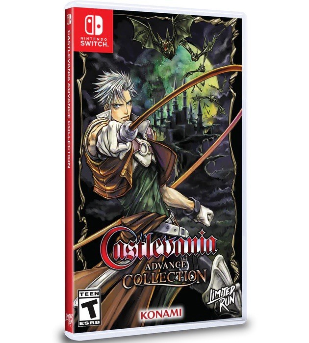 Jeu Castlevania Advance Collection Switch import US avec édition jaquette alternative retro