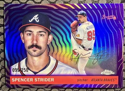 Spencer Strider 2025 Topps Chrome Platinum Purple Vibrations /250 Braves 