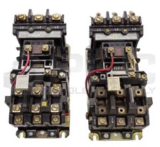LOT OF 2 ALLEN BRADLEY 509-B0D SER B CONTACTORS 509-BOD W/ CB236 W/ 42185-800-01