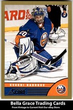 2013-14 Score Evgeni Nabokov #317 New York Islanders Gold NHL Hockey