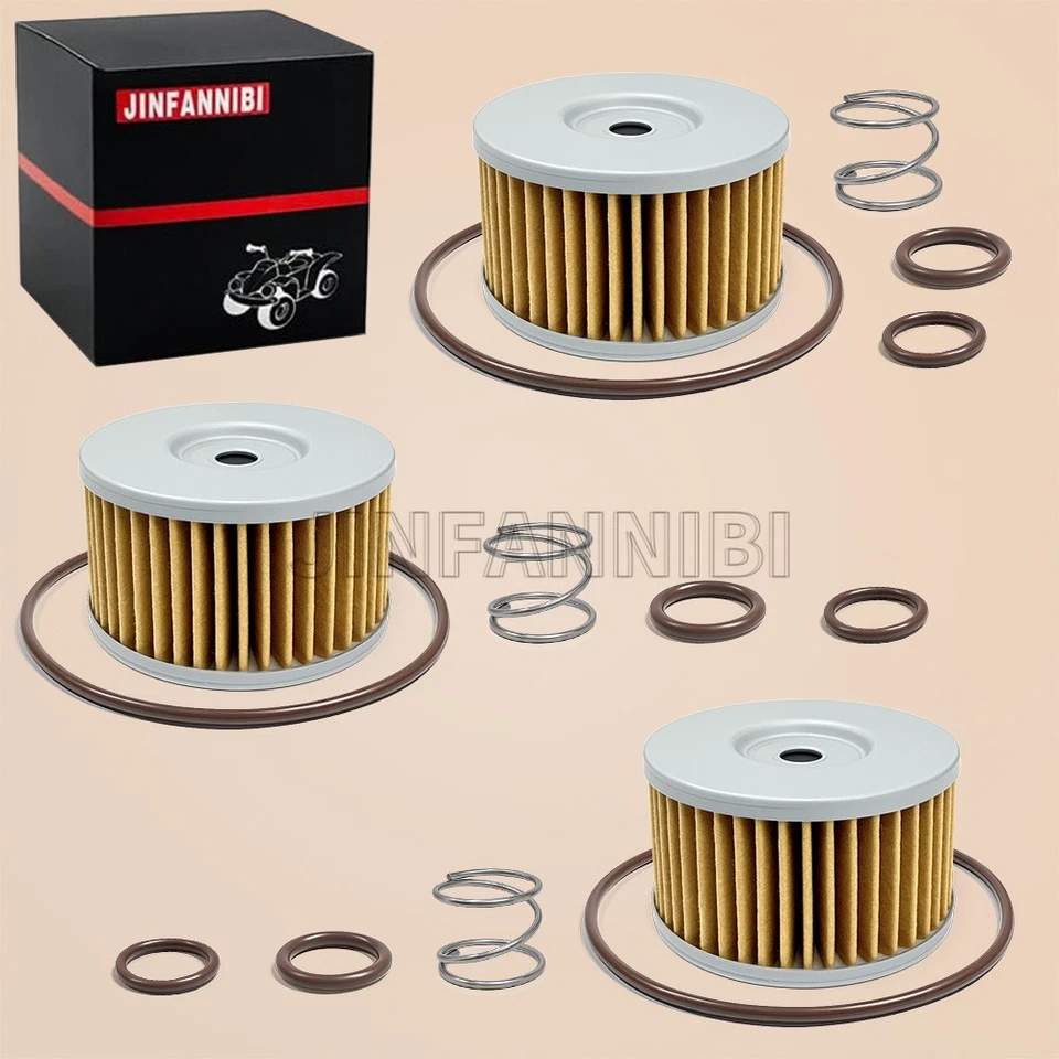 3x Oil Filters Kit for Suzuki DR650SE SP600 SP500 DR650 Boulevard S40 Savage 650 — 第 2/4 张图片