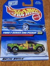 Vintage 1999 Hot Wheels #908 Ford F-Series CNG Pickup Purple Earth Day NEW NIP 