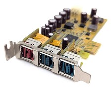 Dell Sunix 05WDTX 3-Port Powered USB POS PCIe Card PUB1200XL Low Profile 24V 12V