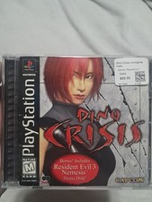 Dino Crisis [2 Disc Edition] (Sony PlayStation 1 PS1, 1999) Tested w/ Reg Card