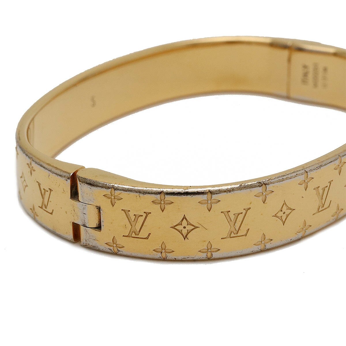 Louis Vuitton M64860 Ridge Bracelet Nanogram Strass Accessories Size S USED JPN image 3