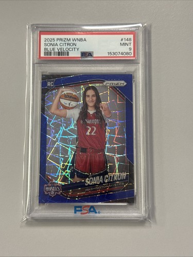 2025 Prizm WNBA Sonia Citron Blue Velocity Psa 9  - Picture 1 of 2