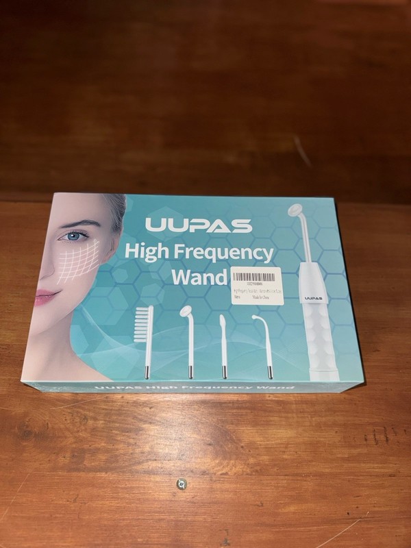 UUPAS High Frequency Facial Wand Device with 6 Neon Tubes for Hair and Skin