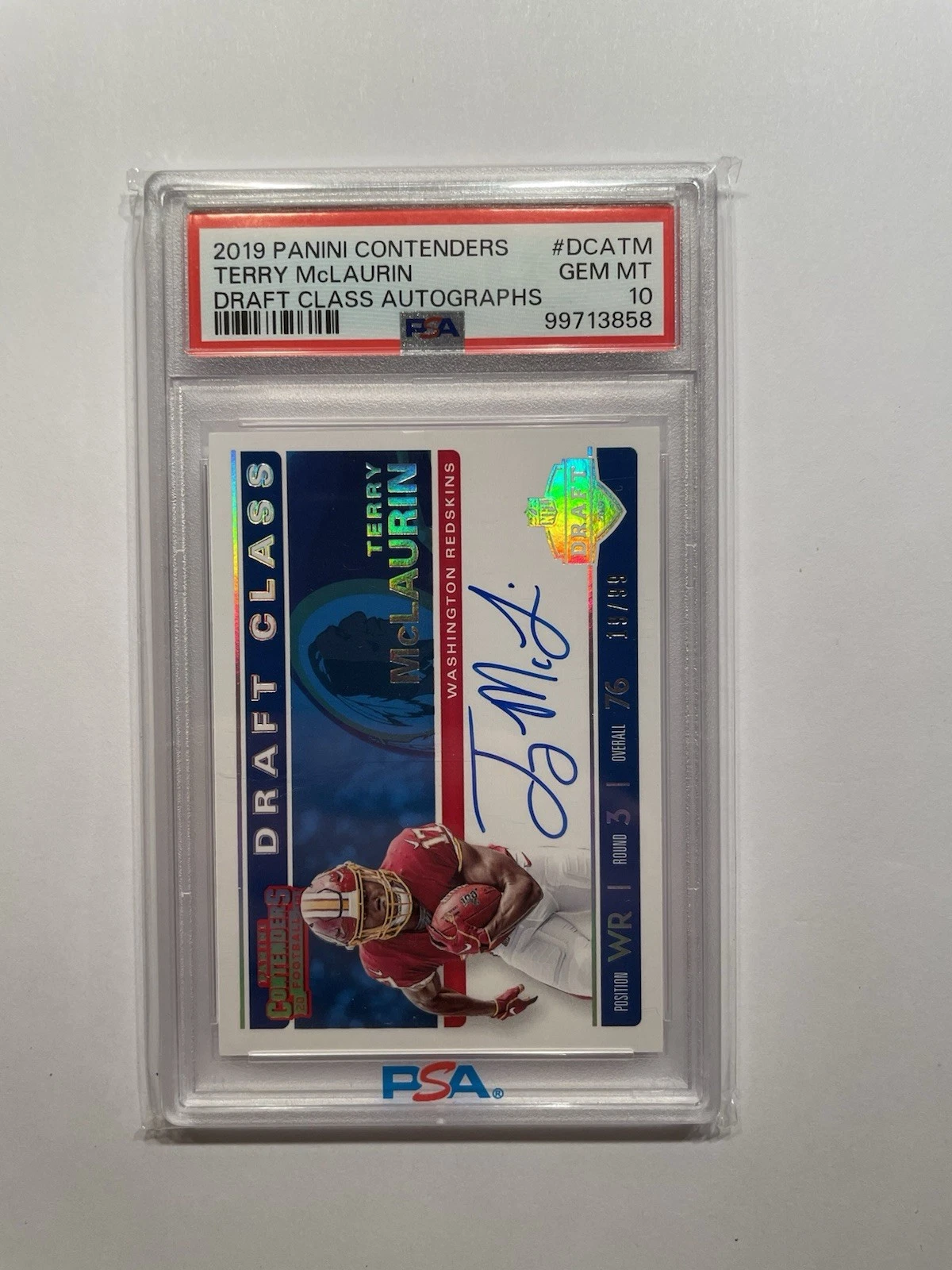 Terry McLaurin Panini Contenders Draft Class Autographs #DCATM Base