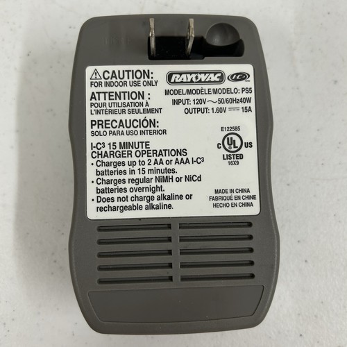 Cargador de Batería Rayovac 15 Minutos AA o AAA Modelo PS5 - Imagen 6 de 8