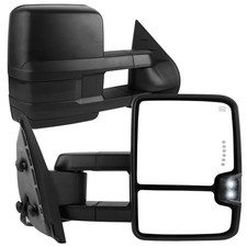 Power Heated Tow Mirrors For 07-13 Chevy Silverado GMC Sierra 1500 2500HD Signal