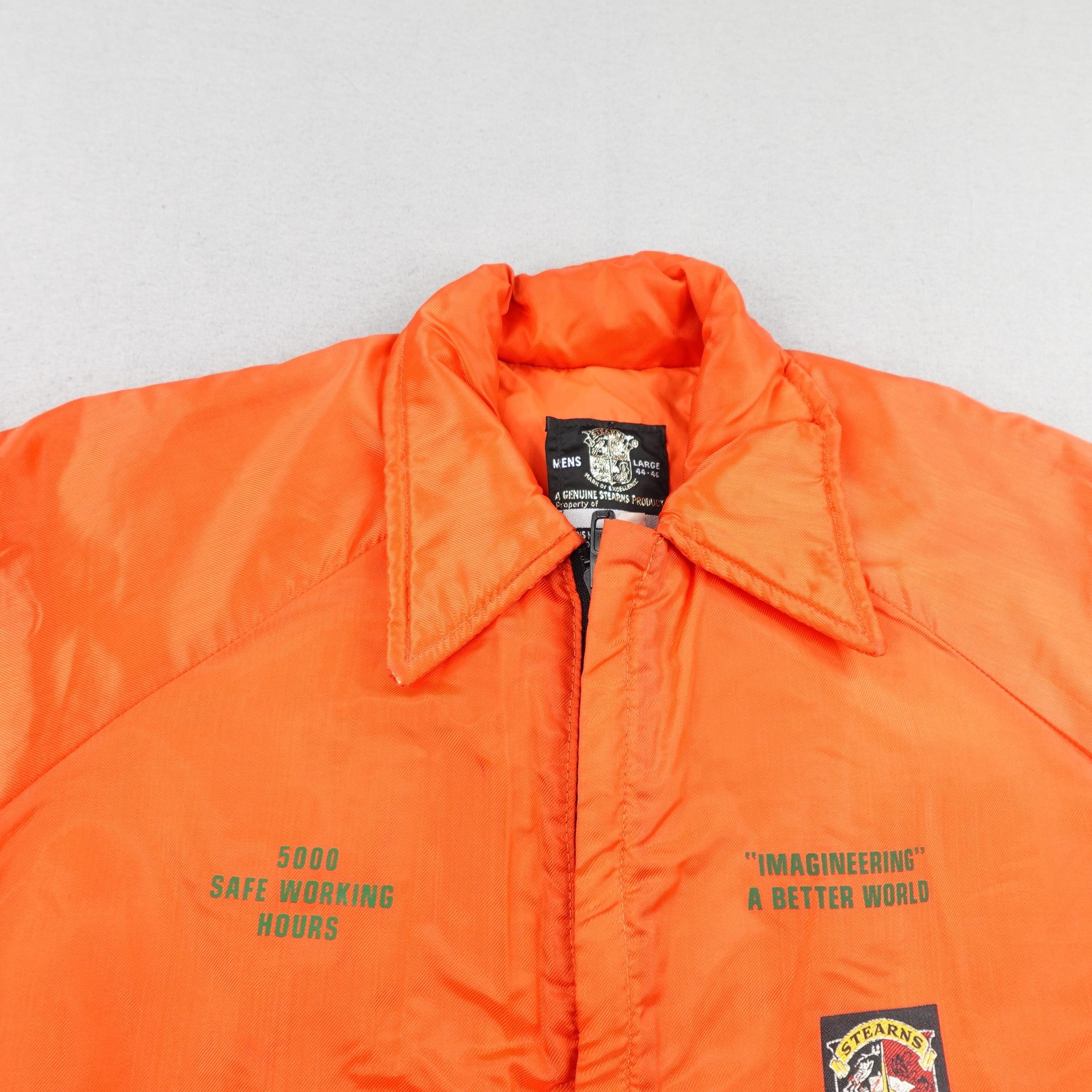 Vintage Stearns Jacket Large Type III Industrial Flotation Padded Fishing Coat - second product detail image