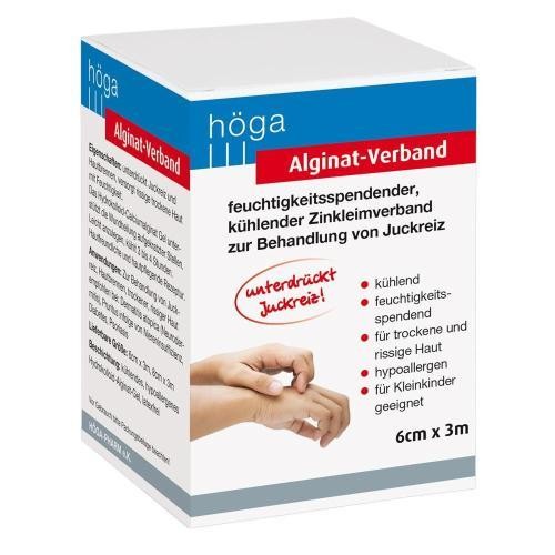 ALGINAT-Verband 6 cmx3 m kühlender Zinkleimverband 1 ST
