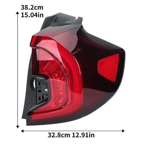 For GMC Terrain SLE|SLT|AT4 2022-2024 w/Black Trim Tail Light Left+Right Outer - Picture 7 of 11